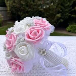 Pink and White Wedding Bouquet